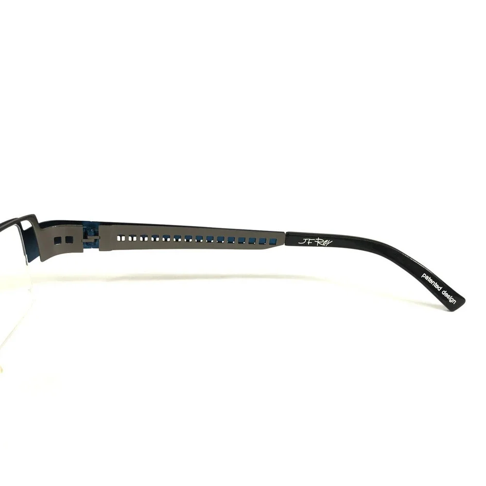 J.F. Rey Eyeglasses Frames JF2384 2206 Dark Blue Dark Gray Square 43-23-133